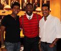 First Look: Bhupathi, Bopanna with NBA star Wade