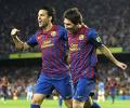 Merciless Messi hits three as Barca win 8-0 