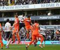 Adebayor double lifts Spurs, Newcastle win again