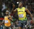 Bolt wins Olympic 100m in 9.63s, Blake second