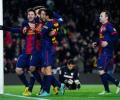 Barca six clear at the top as Atletico stumble