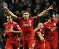 League Cup: Liverpool in semis after Gerrard strikes at City