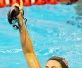 Rice wins title in 400m medley despite shoulder pain