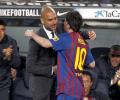 Marvellous Messi hits four in Guardiola's Barca farewell