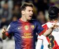 Messi hits 301 career goals mark in Rayo rout