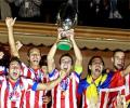 Falcao hat-trick leads Atletico to Super Cup win