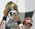 Marquez becomes youngest MotoGP winner