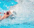 Franklin records personal best in 100m freestyle heat