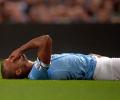 Manchester City captain Kompany out for at least four weeks