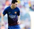 Messi back in training after thigh problem