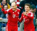 Robben double gives Bayern another win