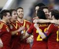 Pedro double helps Spain beat Uruguay