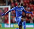 Demba Ba steers Chelsea to big win; Persie saves United