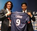 PSG sign Uruguay striker Cavani to five-year deal