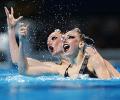 Invincible Russians sweep Golds in synchro swimming