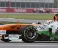 Force India celebrates 100th GP with double-score