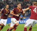 Roma set record with 10th straight Serie A win