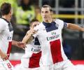 Ibrahimovic hat-trick puts PSG four points clear