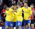 EPL: Ramsey's brace helps Arsenal go seven clear