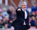 Stoke manager Hughes to not contest FA charge