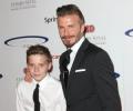 David, Brooklyn Beckham involved in a car crash