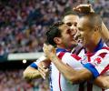 La Liga: Miranda and Mandzukic lead champions Atletico home