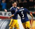 Soriano's 50-metre goal brightens up Europa League