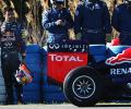 Another bad day for Red Bull as Ricciardo's car breaks down