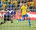 Friendlies: Brazil fired by Neymar hat-trick; England struggle against Denmark