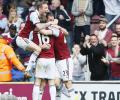 EPL: West Ham hang on after win over Spurs