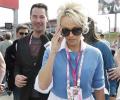 Pamela Anderson, Keanu Reeves make star appearance at US GP