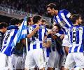 La Liga: Sociedad score late win over champions Atletico