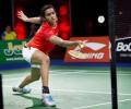 Sindhu beaten by lower-ranked Japanese; Saina, Srikanth advance