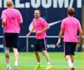 Iniesta out of Barca's Champions League game