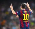 Messi nears scoring record, Ronaldo double fires Real