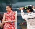 Did foreign media overreact to Hamilton champagne incident?