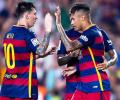 Neymar, Messi show in Rome