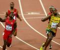 Usain proves Bolt does strike twice at same place