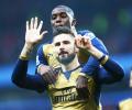 PHOTOS: Giroud scores 50th EPL goal as Arsenal go back to top