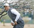 WOUNDED Tiger quits again; Thompson tops at Torrey Pines