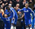 EPL PHOTOS: Willian strike keeps Chelsea; City thumps Stoke