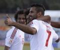 UAE score after 14 seconds, beat Bahrain 2-1