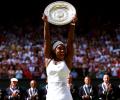 Serena holds off battling Muguruza to win sixth Wimbledon title