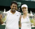 Paes-Hingis win mixed doubles title at Wimbledon