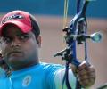 Rajat Chauhan in gold medal race at World archery