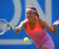 Azarenka injures foot, Ivanovic loses in Birmingham