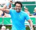 Leander records 100 partnerships as Wimbledon beckons