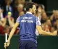 Davis Cup: Ward subdues Isner to give Britain 2-0 lead