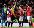 Di Maria red card adds to van Gaal's woes; Wenger praises Welbeck