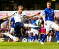 EPL PHOTOS: Kane nets first league hat-trick; City, Arsenal win